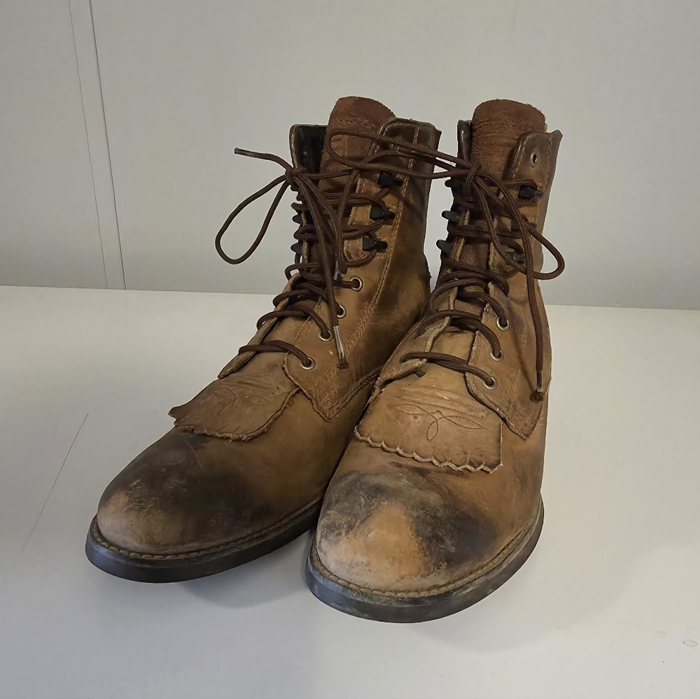 Ariat Women's Distressed Brown Heritage Lacer Lace Up Paddock Boots
